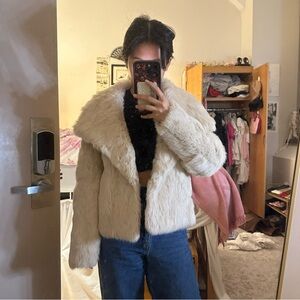 Haute Hippie Off-White Teddy Jacket
